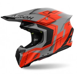 AIROH TWIST 3 DIZZY ORANGE FLUO CASCO CROSS